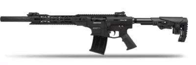 Solaklar için özel üretilmiş Derya MK-12 AS-101LH 12 kalibre şarjörlü yarı otomatik taktik av tüfeği.