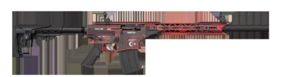 Derya MK-12 AS-104SE kırmızı eskitme 12 kalibre şarjörlü yarı otomatik taktik av tüfeği.