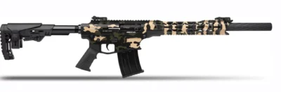 Derya MK-12 AS-150K çöl kamuflajlı 12 kalibre taktik şarjörlü av tüfeği.