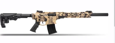 Derya MK-12 AS-152K çöl kamuflajlı 12 kalibre yarı otomatik şarjörlü av tüfeği.
