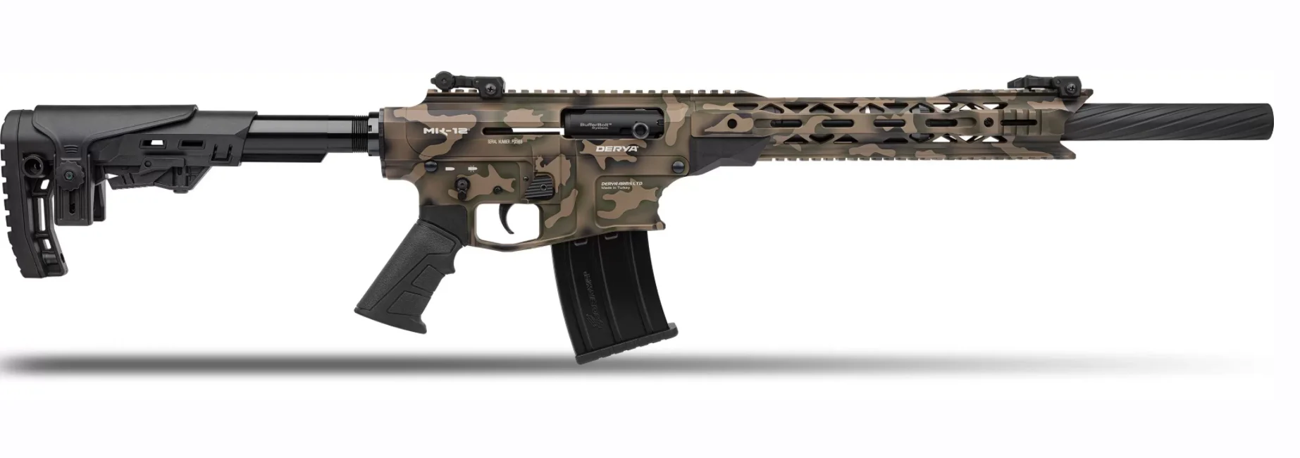 Derya Mk-12 As-154K 12 Kalibre Derya Mk-12 As-154K 12 Kalibre yarı otomatik şarjörlü taktik av tüfeği kamuflaj