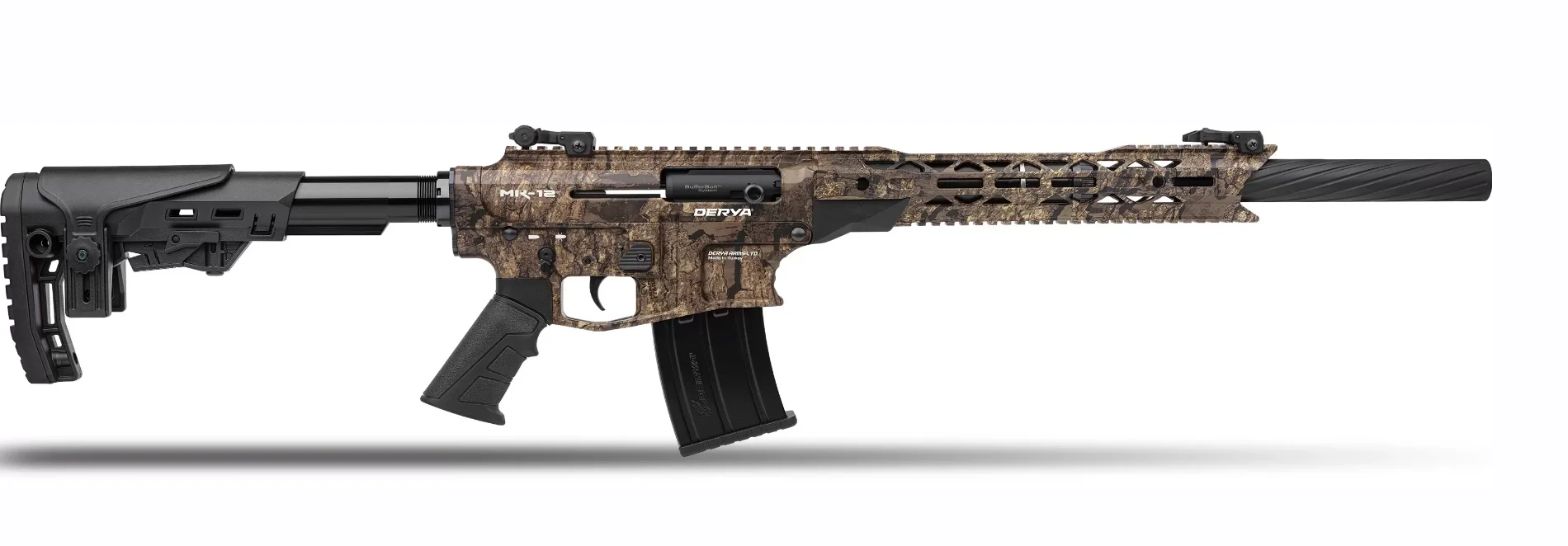 Derya Mk-12 As-161K Taktik Av Tüfeği Derya Mk-12 As-161K dijital kamuflaj 12 kalibre şarjörlü yarı otomatik taktik av tüfeği.