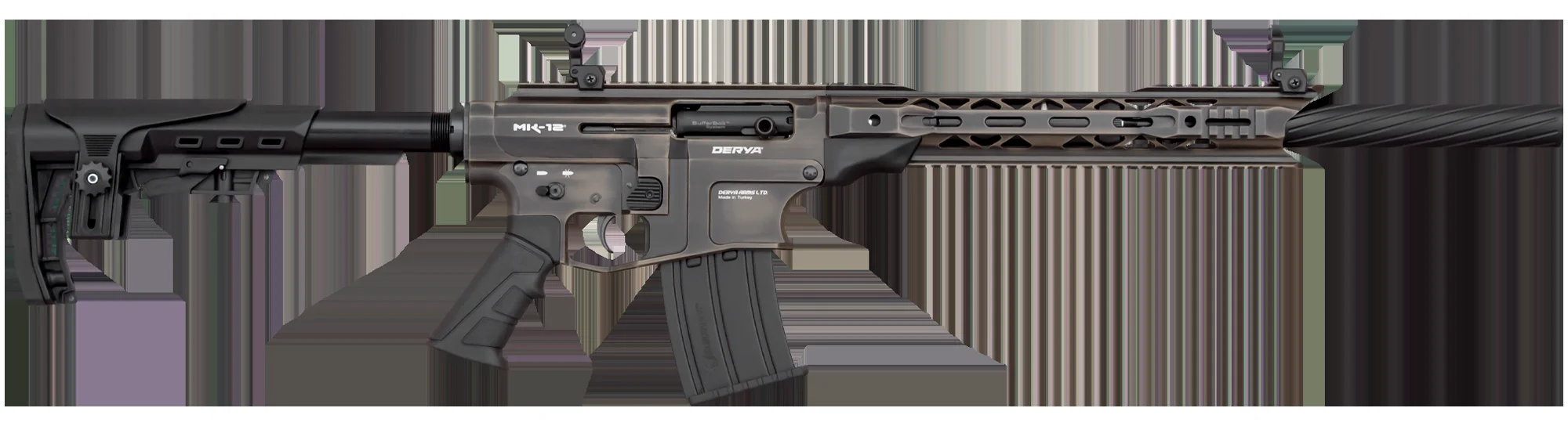 Derya Mk-12 S-102Se Şarjörlü Tüfek Derya Mk-12 S-102Se 12 Kalibre yarı otomatik şarjörlü av tüfeği, taktik atış ve domuz avı.