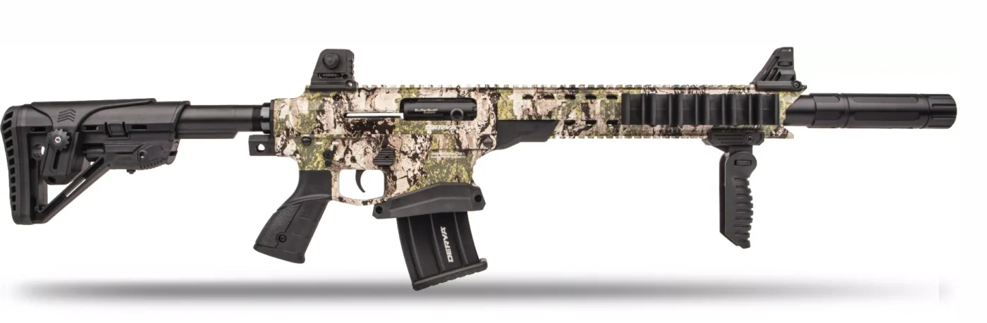 Derya MK-12 ST-165 Strike 12 Kalibre yarı otomatik taktik şarjörlü av tüfeği.