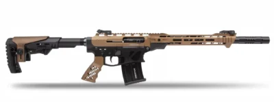 Derya MK-20 ES-202S bronz tasarımlı 20 kalibre şarjörlü yarı otomatik av tüfeği.