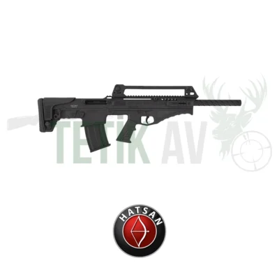 Hatsan Escort BTS 410 Bullpup 12 kalibre şarjörlü taktik av tüfeği.