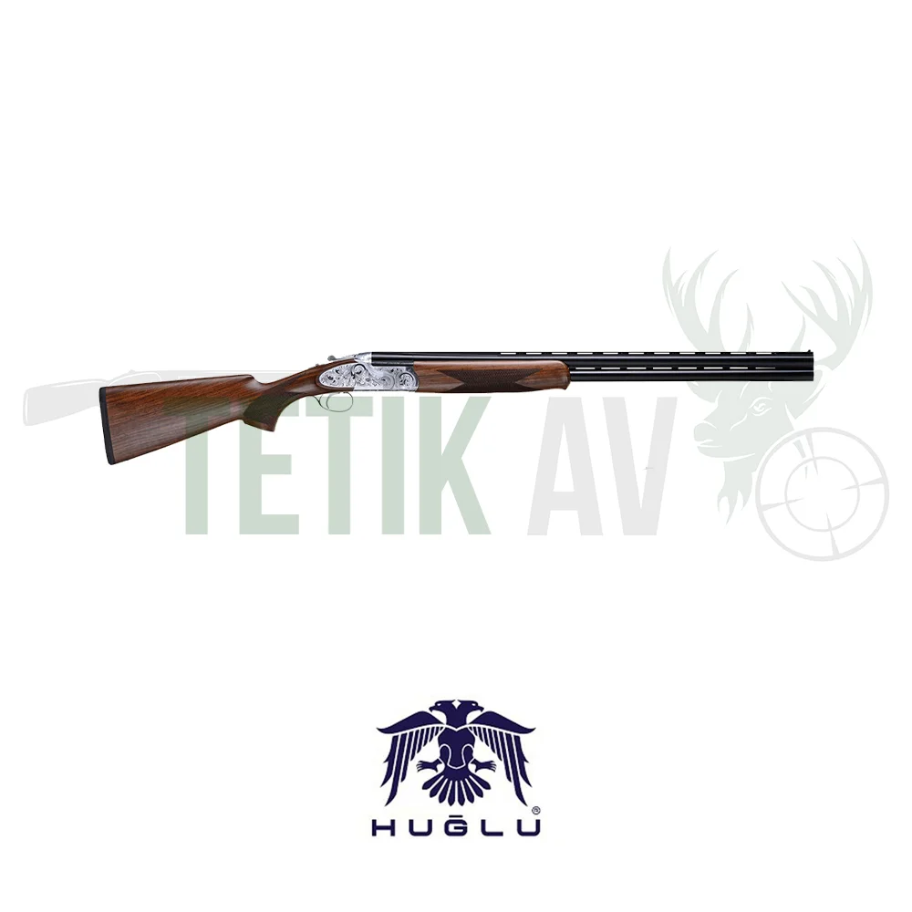 Huğlu 103 Fe GR5 12 kalibre süperpoze av tüfeği üstün el işçiliği ve ceviz kundak