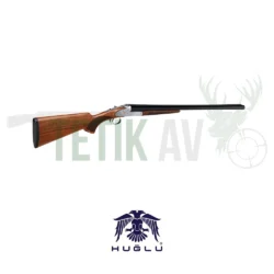 Huğlu 200 AC GR4 12 kalibre çifte av tüfeği, Grade 4 ceviz kundaklı premium model.