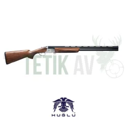 Huğlu Ventus GR1 el oyması gravürlü, 12 kalibre çelik kasa süperpoze av tüfeği.