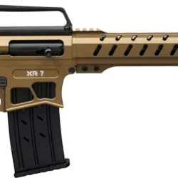 Huğlu XR7 bronz 12 kalibre şarjörlü yarı otomatik taktik av tüfeği.