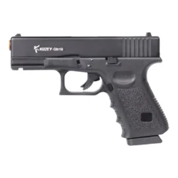 Yarı otomatik mekanizmalı, polimer gövdeli Kuzey GN19 siyah 9mm kurusıkı ses tabancası.