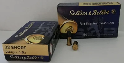 Sellier & Bellot .22 Short LRN 28 Grain tabanca ve yivli tüfek fişeği
