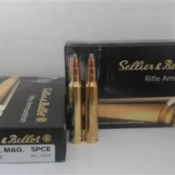Sellier & Bellot .300 Win Mag SPCE 180 Grain yivli av fişeği.