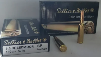 Sellier & Bellot 6.5 Creedmoor SP 140 Grain yüksek tahribatlı yivli tüfek av fişeği