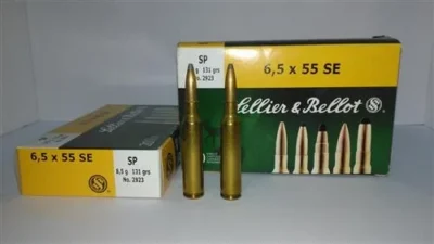 Sellier & Bellot 6.5x55mm SP 131 Grain yivli tüfek av fişeği.