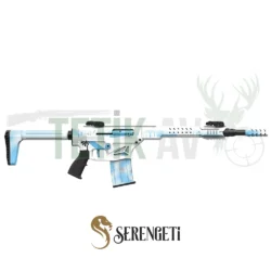 Taktik atış ve avcılık için Serengeti Legion 120 Miami Blue 12 kalibre şarjörlü av tüfeği.