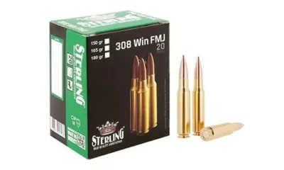 Turaç Sterling .308 Win FMJ 147 Grain yivli tüfek fişeği