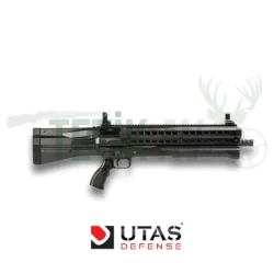 Utaş UTS-15 Black 12 kalibre taktik pompalı av tüfeği, yüksek kapasiteli savunma silahı.