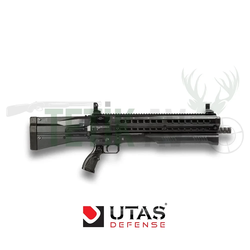Utaş UTS-15 12 Kalibre Pompalı Utaş UTS-15 Black 12 kalibre taktik pompalı av tüfeği, yüksek kapasiteli savunma silahı.