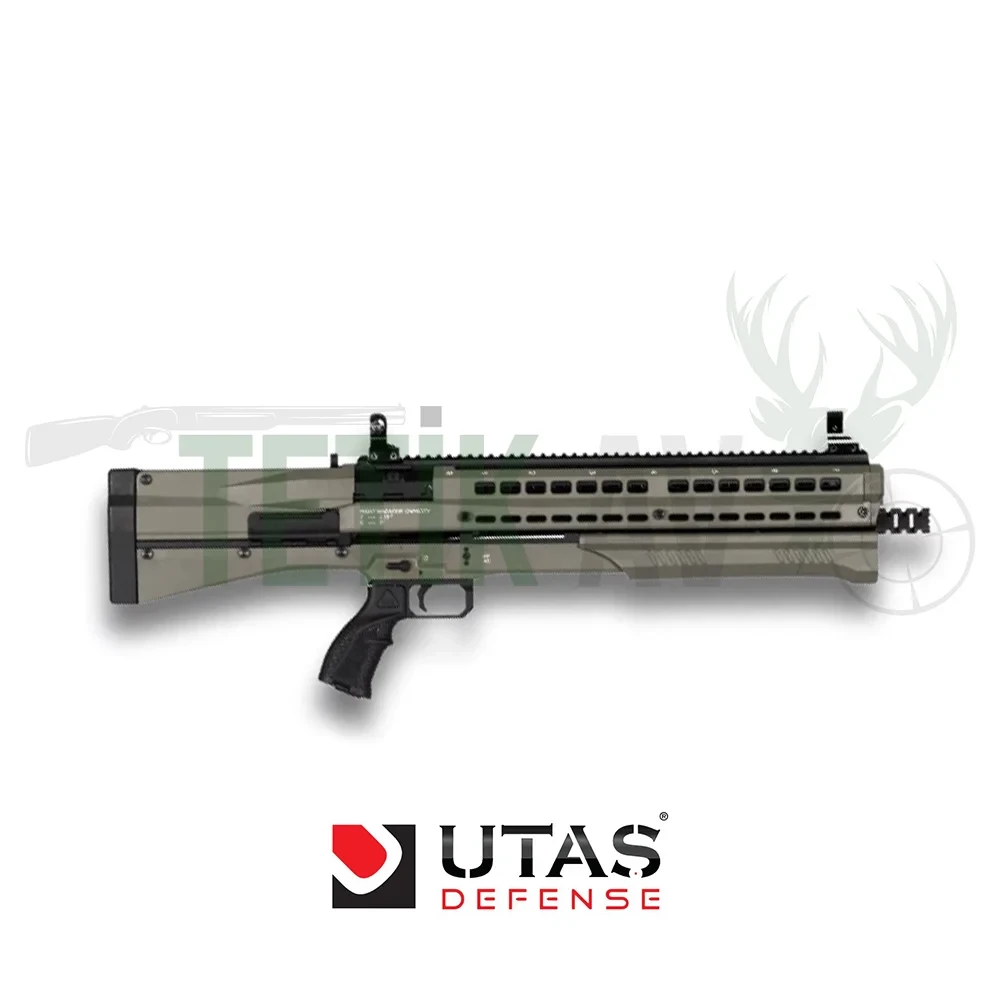 Utaş UTS-15 FDE Pompalı Tüfek Utaş UTS-15 FDE 12 Kalibre 14+1 kapasiteli taktik pompalı av tüfeği.