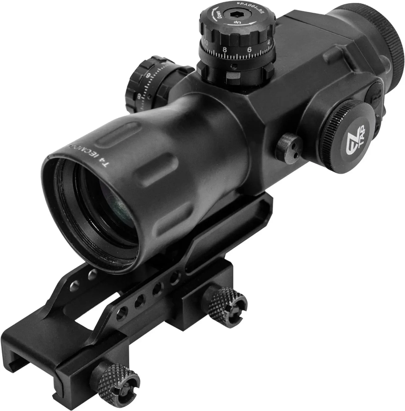 UTG T4IETDQ Prismatic Red/Green T-Dot taktik optik nişangah ve tüfek dürbünü.