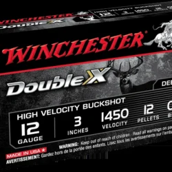 Winchester Double-X 12 Kalibre 12 bilyeli magnum şevrotin domuz avı ve savunma fişeği.