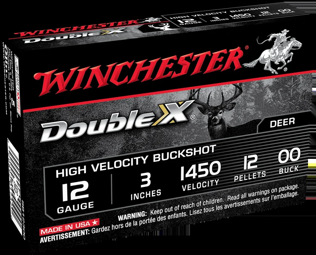 Winchester Double-X 12 Kalibre 12 bilyeli magnum şevrotin domuz avı ve savunma fişeği.