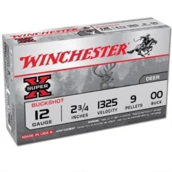 Winchester Super-X 12 Kalibre 9'lu şevrotin av ve savunma fişeği.