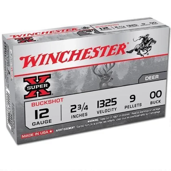 Winchester Super-X 12 Kalibre 9'lu şevrotin av ve savunma fişeği.