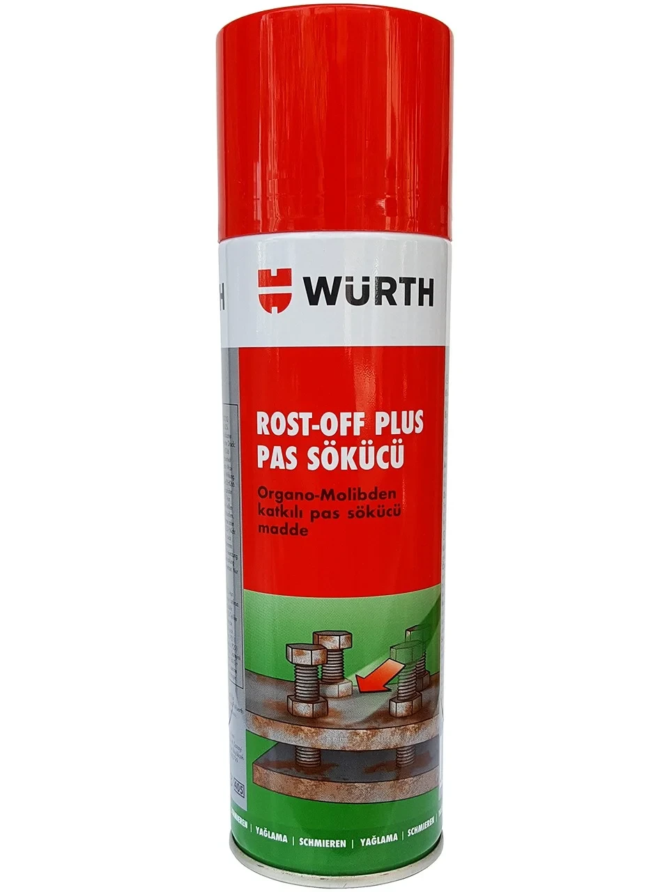 Würth Rost-off Plus 300 ml pas sökücü ve silah bakım spreyi.
