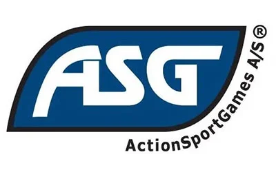 ASG ActionSportGames orijinal logosu - airsoft, havalı tüfek ve taktik ekipmanlar.