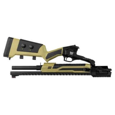 Axor Arms FS-PRO çöl siyah katlanabilir 12 kalibre taktik yarı otomatik av tüfeği.