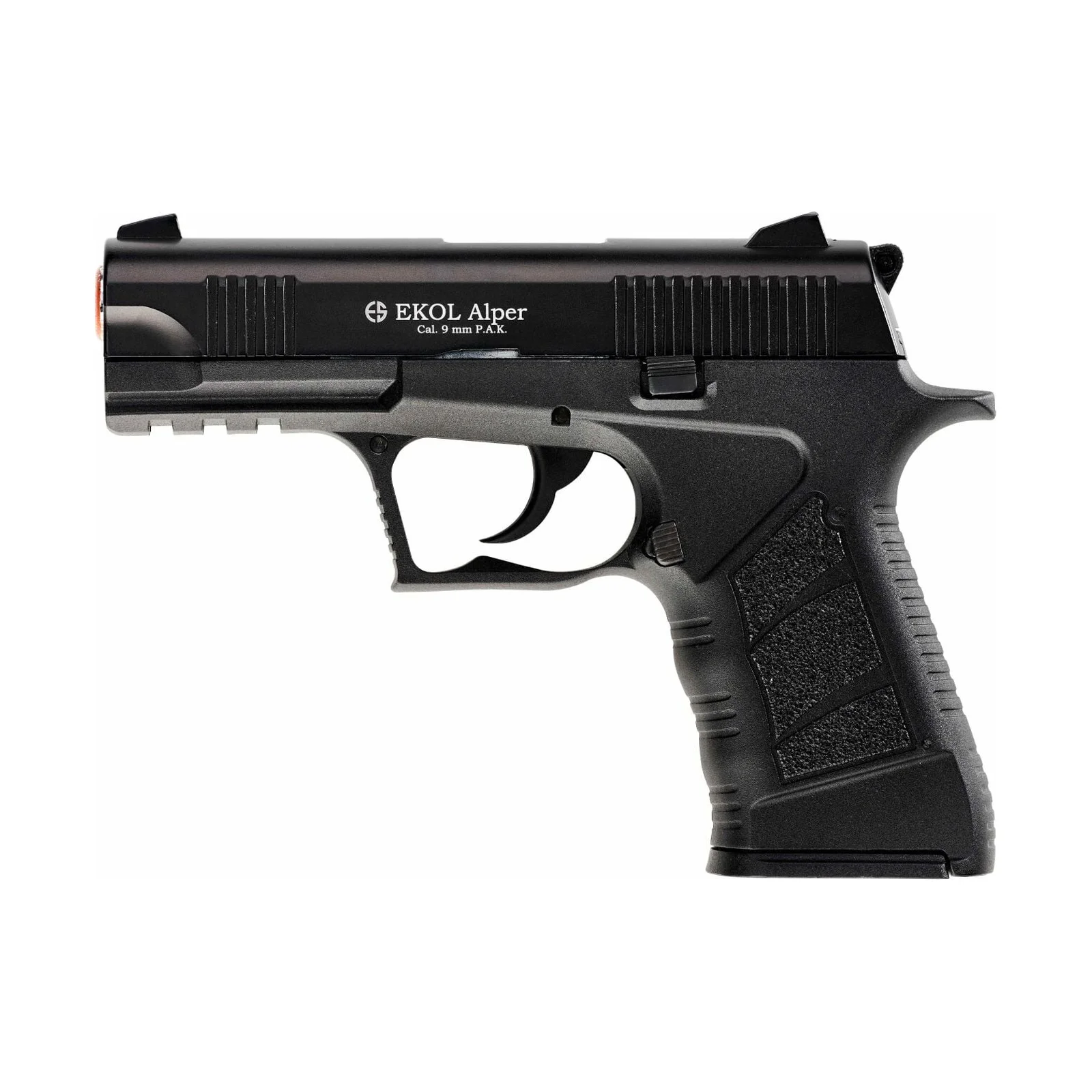 Ekol Alper 9mm Kurusıkı Tabanca Ekol Alper 9mm kurusıkı ses tabancası polimer gövde ve gerçekçi tasarım arayanlar için idealdir.