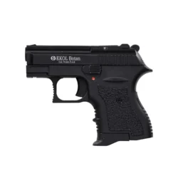 Ekol Botan 9mm Kalibre siyah mini kurusıkı ses tabancası, kompakt tasarım ve 6+1 kapasite.