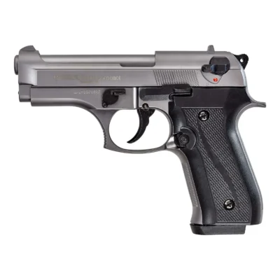 Ekol Fırat Compact 9mm kurusıkı ses tabancası füme rengi ile gerçekçi taktik eğitim silahı.