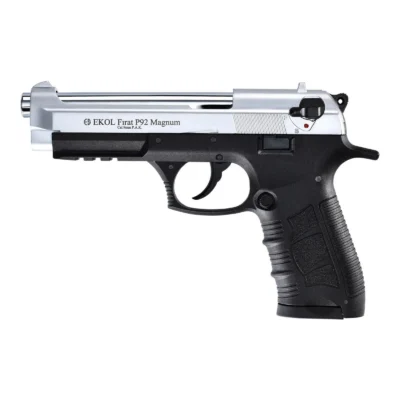 Ekol Fırat P92 Magnum 9mm beyaz kurusıkı ses tabancası modeli.