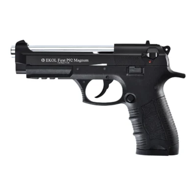 Ekol Fırat P92 Magnum siyah renkli 9mm yarı otomatik kurusıkı ses tabancası.