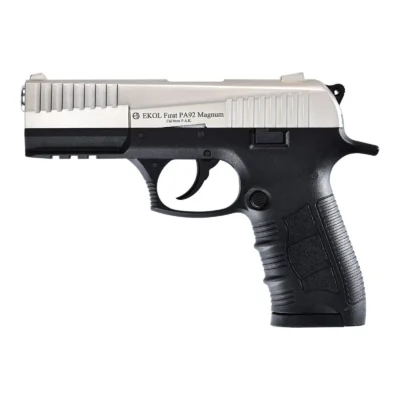 Ekol Fırat PA92 9mm yarı otomatik saten kurusıkı ses tabancası modeli ve teknik özellikleri.