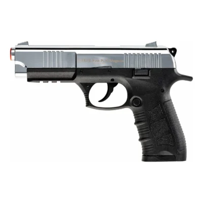 Ekol Fırat PC92 9mm Kalibre kurusıkı ses tabancası, parlak beyaz üst kapak ve polimer gövde.