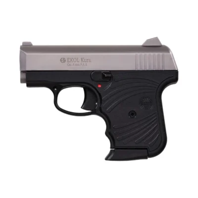 Ekol Kura 8 mm füme kurusıkı ses tabancası, taktik atış ve outdoor eğitimleri için kompakt model.