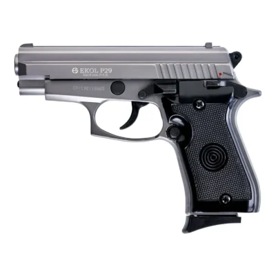 Ekol P29 Classic 9mm yarı otomatik kurusıkı ses tabancası füme renk seçeneği.