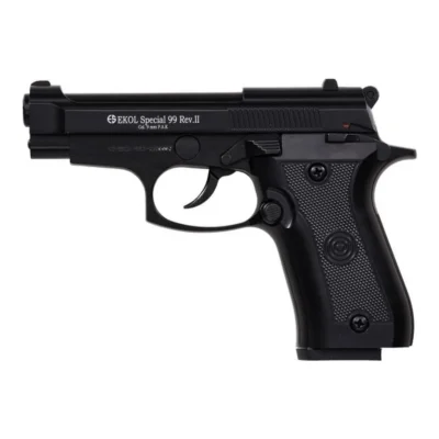 Ekol Special 99 Classic 9mm kurusıkı ses tabancası, yarı otomatik eğitim ve savunma silahı.