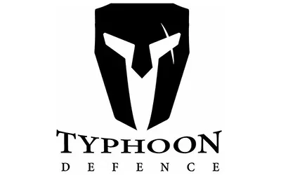 Typhoon Defence resmi logosu, taktik ve savunma ürünleri markası.